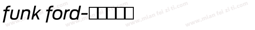 funk ford字体转换